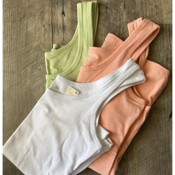 Juniors' SO Double Scoop Cotton Tank Tops Junior Size XS - Picture 5 of 5